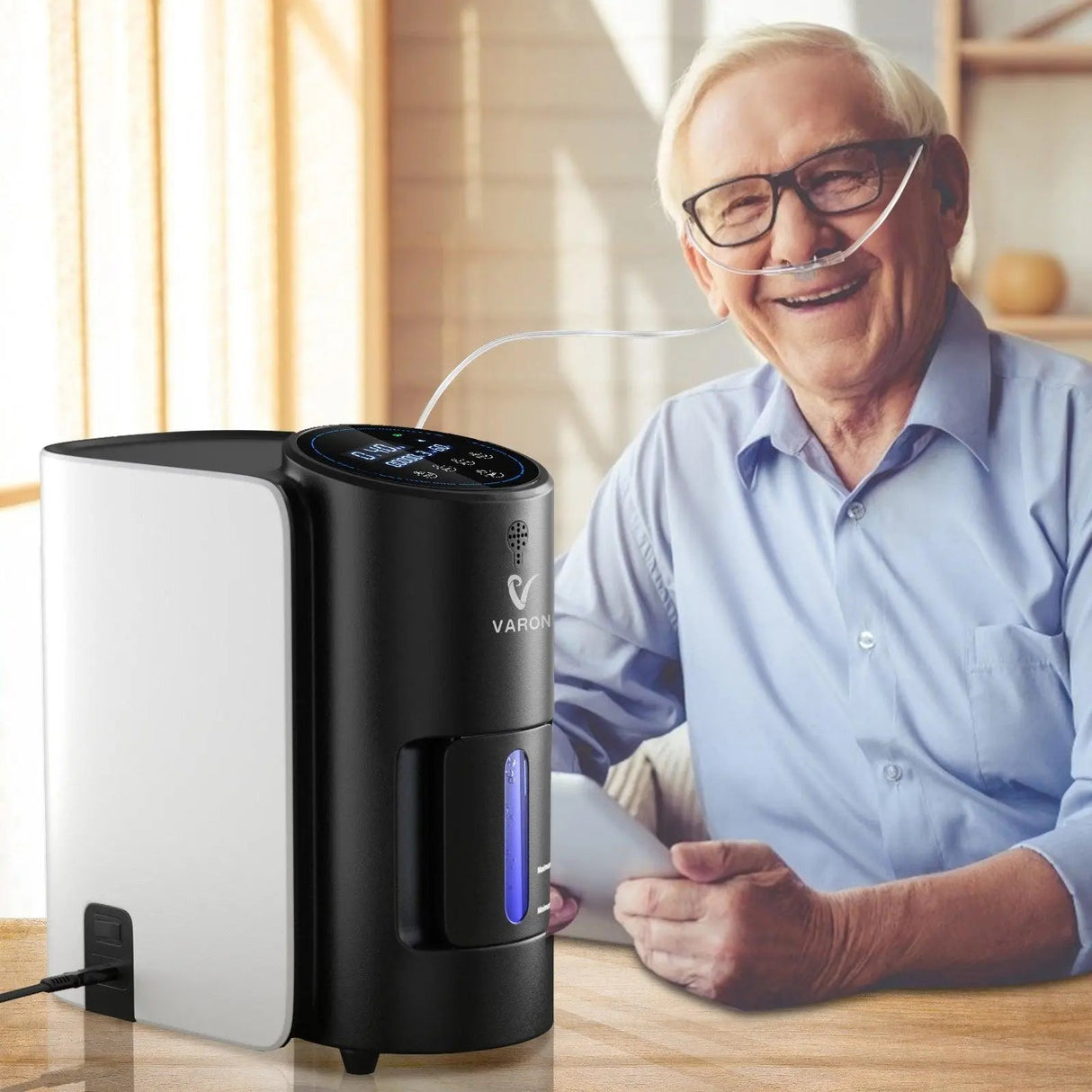 VARON VH-1 Home Oxygen Concentrator | 1-7L/min, Vital Senior Health, CE-approved