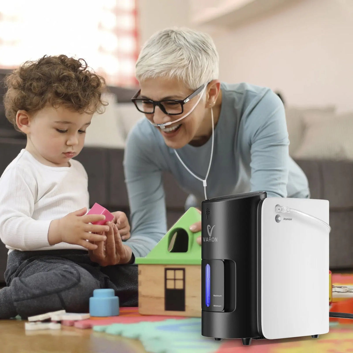 VARON VH-1 Home Oxygen Concentrator | 1-7L/min, Vital Senior Health, CE-approved