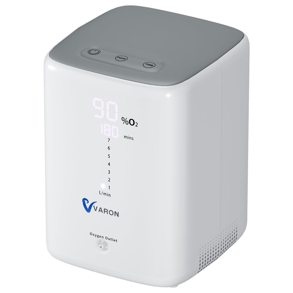 VARON VH-3 Sauerstoffkonzentrator für Zuhause | Komfortable Therapie mit 1-7 l/min, CE-geprüft