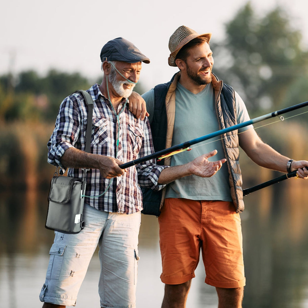 Többfunkciós VP-2 hordozható oxigénkoncentrátor hátizsák utazáshoz és kültéri használatra