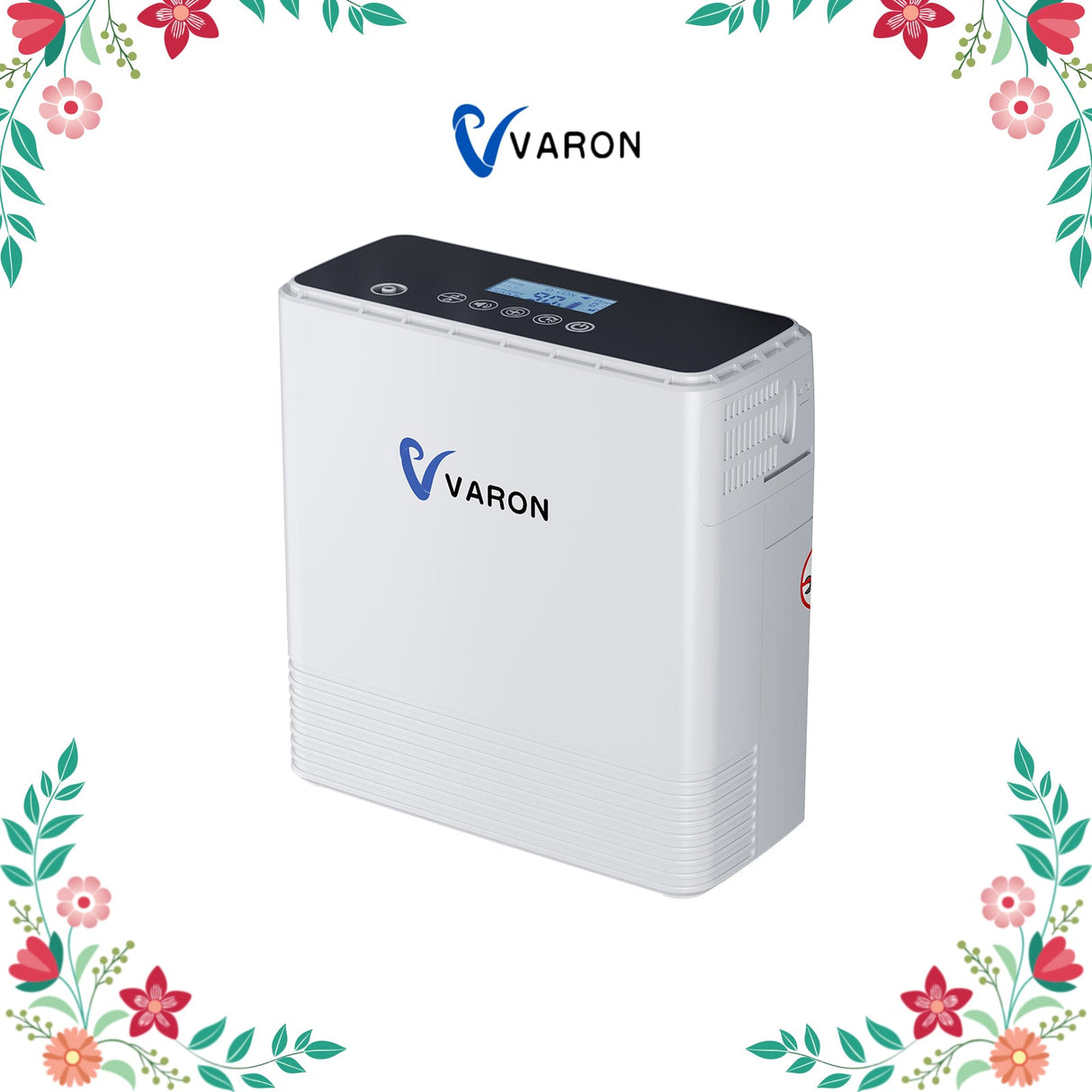 VARON VP-6 Tragbarer Sauerstoffkonzentrator für kontinuierliche Sauerstoffzufuhr | 1-6 l/min Durchflussrate, CE-Zulassung