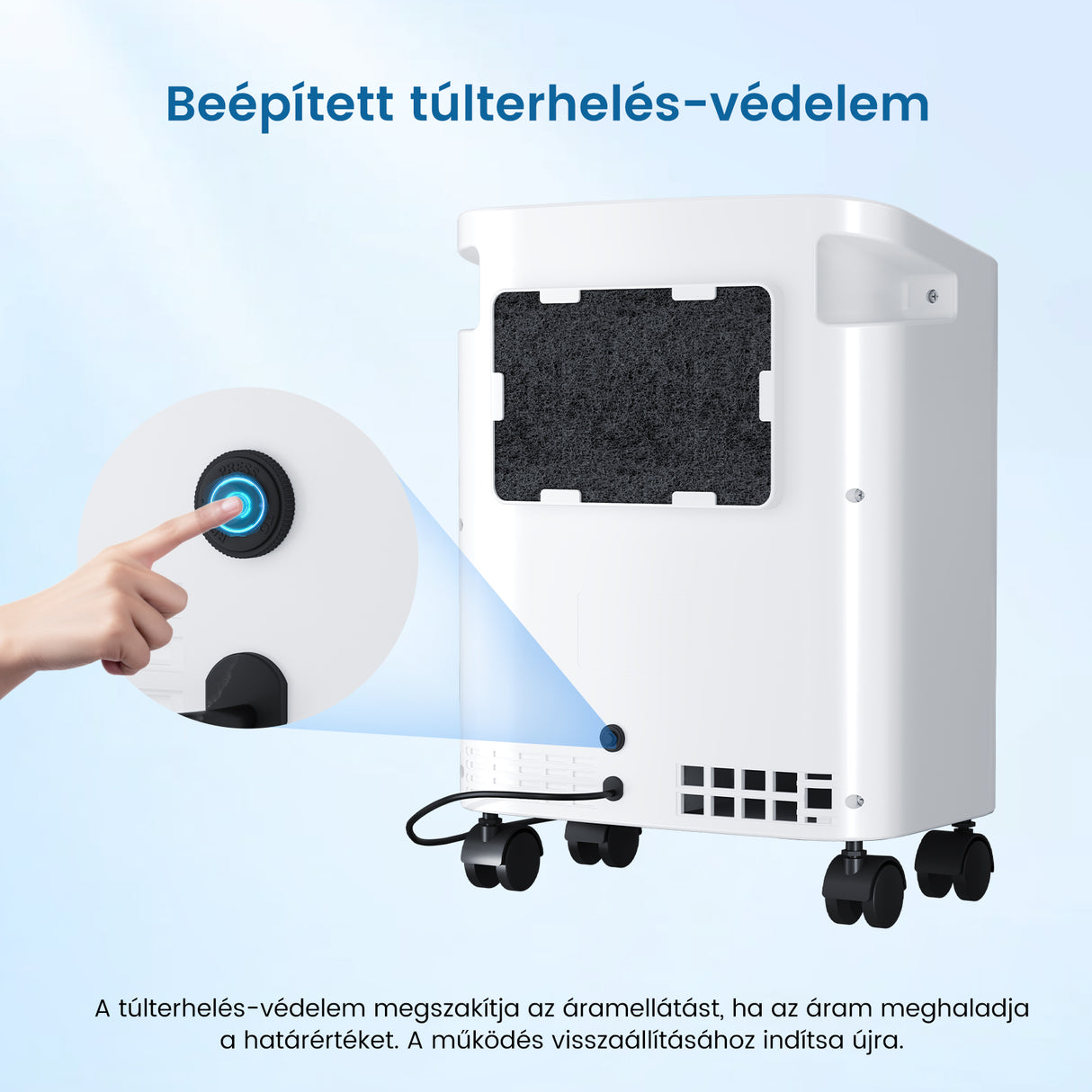 VARON VH-3 PRO Otthoni oxigen koncentrator | 1-10L / perc kényelmes terápia, CE-jóváhagyás