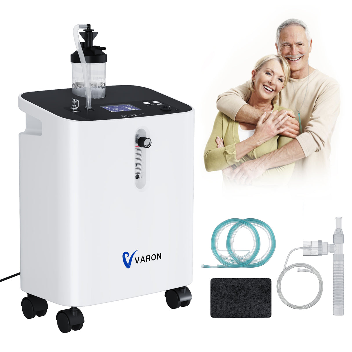VARON VH-3 PRO Otthoni oxigen koncentrator | 1-10L / perc kényelmes terápia, CE-jóváhagyás