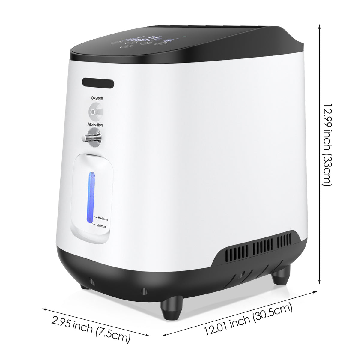 VARON VH-2 Sauerstoffkonzentrator für Zuhause | 1-7 l/min einstellbar, 24-Stunden-Betrieb, CE-geprüft