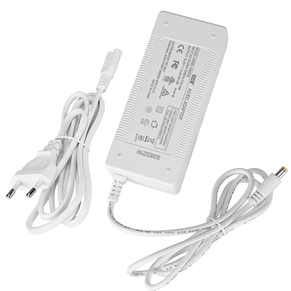 Adaptateur secteur blanc et cordon d'alimentation Accessoires pour concentrateur d'oxygène VP-1/VP-2