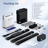 （Előértékesítés）VARON VP-8G | Pulzáló áramlású hordozható oxigénkoncentrátor (1-8 beállítás)