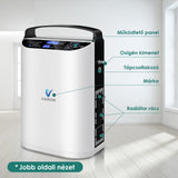VARON VP-1 Pulse hordozható oxigénkoncentrátor | 24 órás működés, CE-jóváhagyás