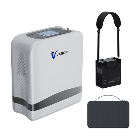 VARON VP-8 Lite | 2 kg-os könnyű pulzusos oxigénkoncentrátor (7 fokozatú áramlás)