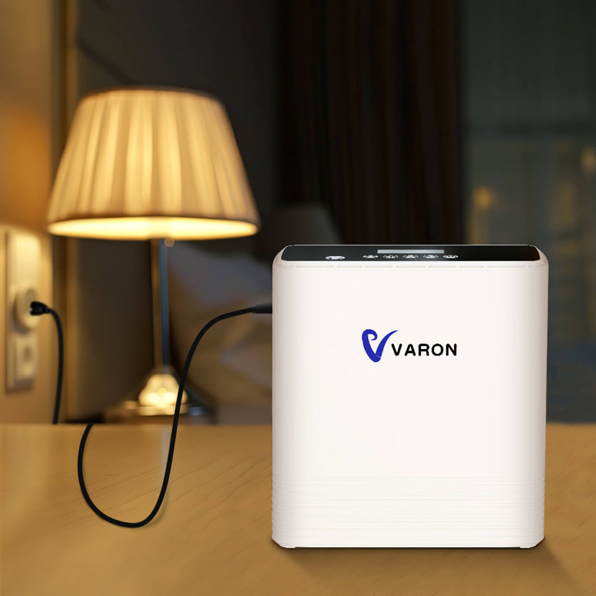 VARON VP-6 folyamatos hordozható oxigénkoncentrátor | 1-6L / perc áramlás, CE-jóváhagyás