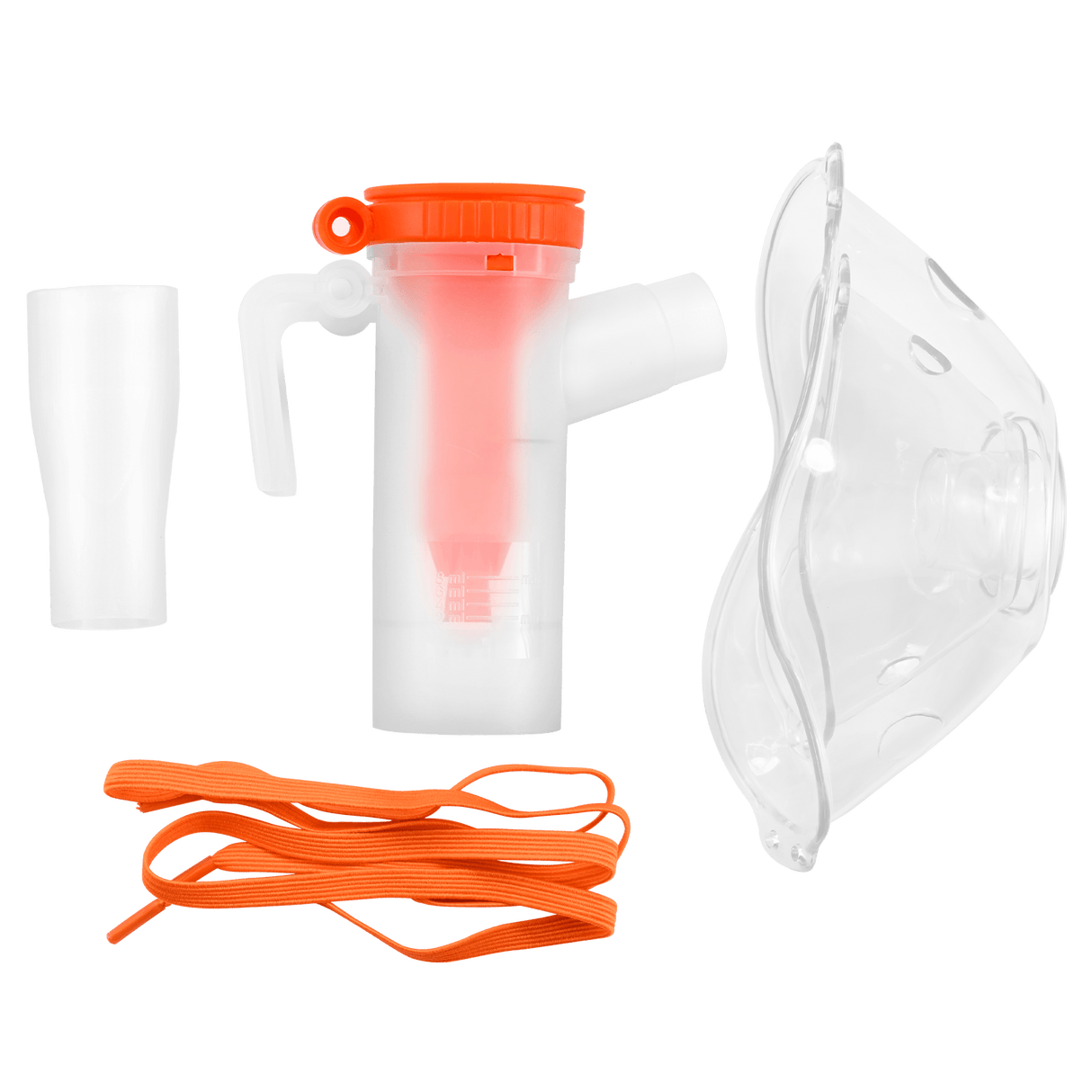 Ensemble masque et inhalateur Accessoires pour concentrateur d'oxygène VH-1/VH-2/VH-3 (bleu ou orange aléatoire, 2 pièces)
