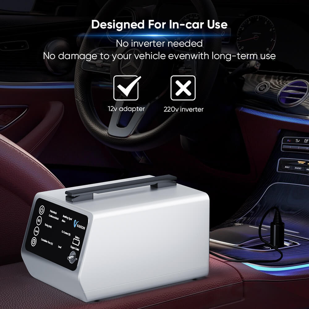 VARON VT-1 Concentrateur d'oxygène pulsé et continu - Idéal pour les voyages, certifié CE