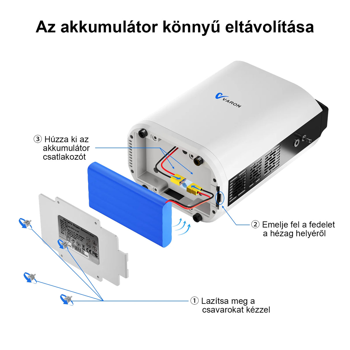 VARON VP-1 Pulse hordozható oxigénkoncentrátor | 24 órás működés, CE-jóváhagyás