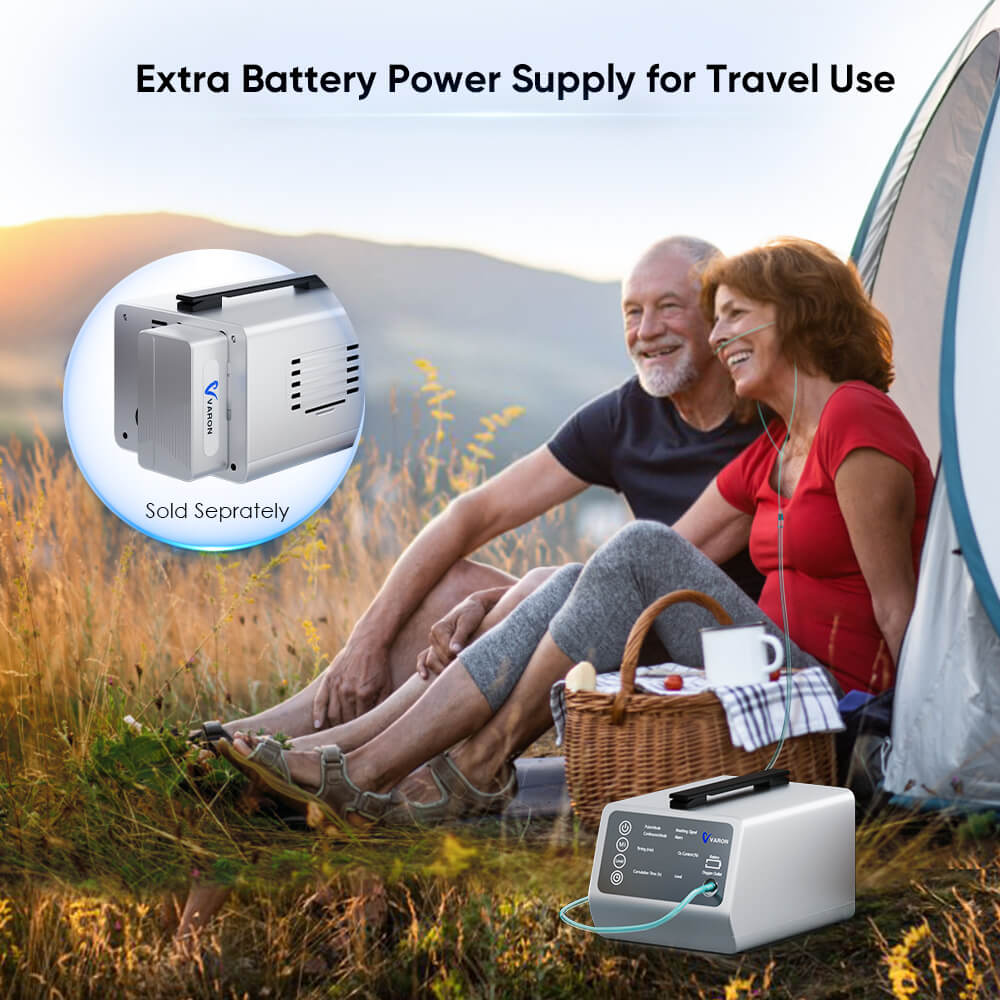 VARON VT-1 Concentrateur d'oxygène pulsé et continu - Idéal pour les voyages, certifié CE