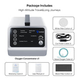 VARON VT-1 Concentrateur d'oxygène pulsé et continu - Idéal pour les voyages, certifié CE