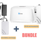 VARON 3L/min Concentrateur d'oxygène portable VL-1 avec Batterie et Chargeur