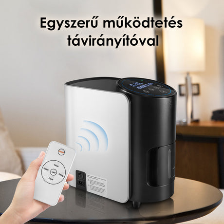 VARON VH-1 otthoni folyamatos oxigénkoncentrátor, csendes és megbízható, CE-minősítéssel