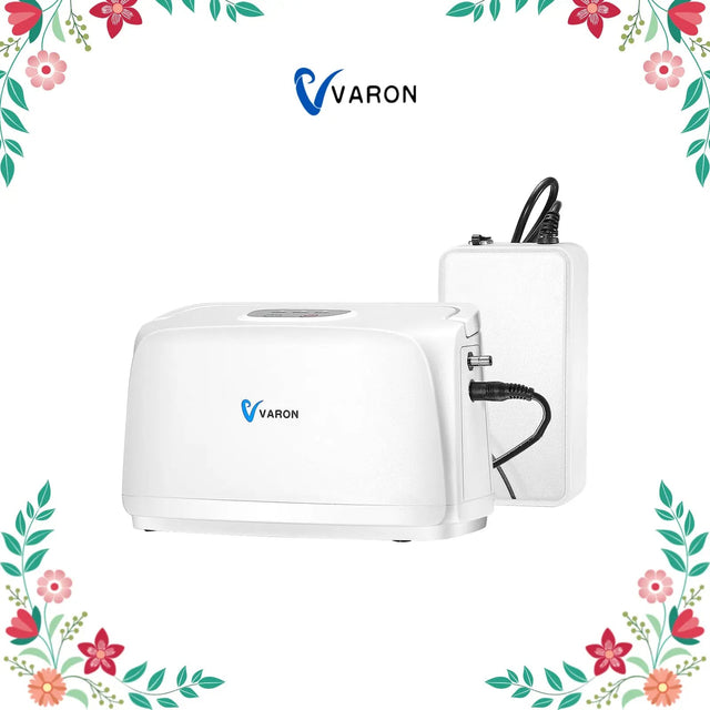 VARON VL-1 hordozható impulzus oxigénkoncentrátor, ultrakönnyű és kompakt