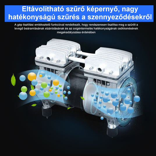 VARON VL-1 hordozható impulzus oxigénkoncentrátor, ultrakönnyű és kompakt