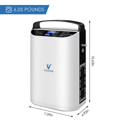 VARON VP-1 hordozható pulzáló oxigénkoncentrátor, könnyű és utazásbarát
