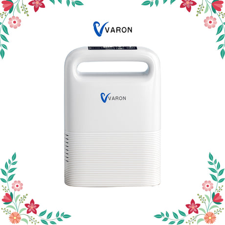 VARON VP-2 hordozható impulzus oxigénkoncentrátor, hosszú akkumulátor-üzemidővel aktív felhasználók számára