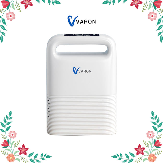 VARON VP-2 hordozható impulzus oxigénkoncentrátor, hosszú akkumulátor-üzemidővel aktív felhasználók számára