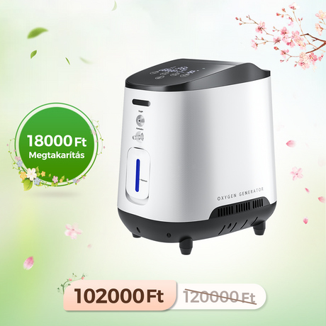 VARON VH-2 Sauerstoffkonzentrator für Zuhause | 1-7 l/min einstellbar, 24-Stunden-Betrieb, CE-geprüft