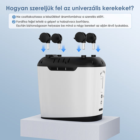 VARON VH-2 PRO otthoni folyamatos oxigénkoncentrátor, intelligens vezérlés és alacsony zajszint