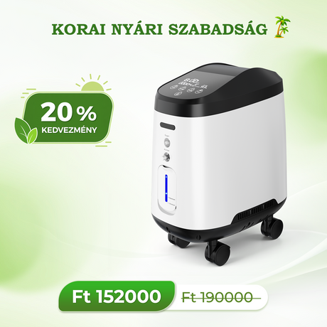 VARON VH-2 PRO Otthoni oxigen koncentrator | 1-9L / perc állítható, 24 órás működés, CE-jóváhagyás