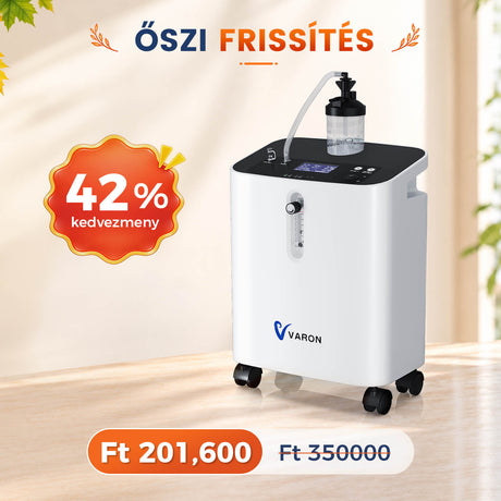 VARON VH-3 PRO Otthoni oxigen koncentrator | 1-10L / perc kényelmes terápia, CE-jóváhagyás