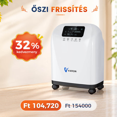 VARON VH-4 Otthoni oxigen koncentrator | 1-9L / perc kényelmes terápia, CE-jóváhagyás