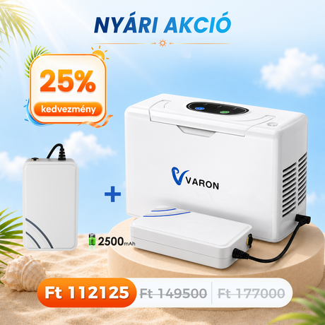 VARON VL-2 Light 3L / perc folyamatos konnyu oxigen koncentrator, CE-jóváhagyás