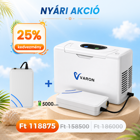 VARON VL-2 Light 3L / perc folyamatos konnyu oxigen koncentrator, CE-jóváhagyás