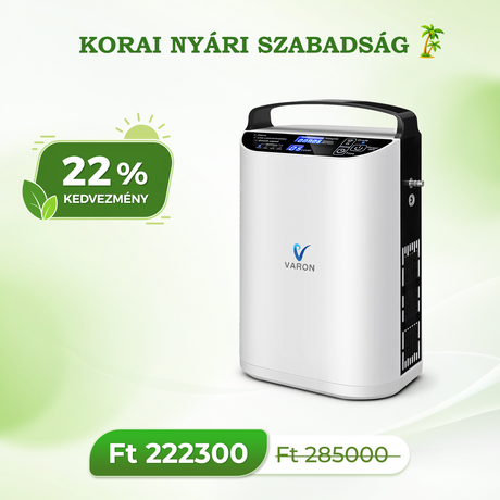 VARON VP-1 Pulse Portable Oxygen Concentrator | 24-hour operation, CE approved