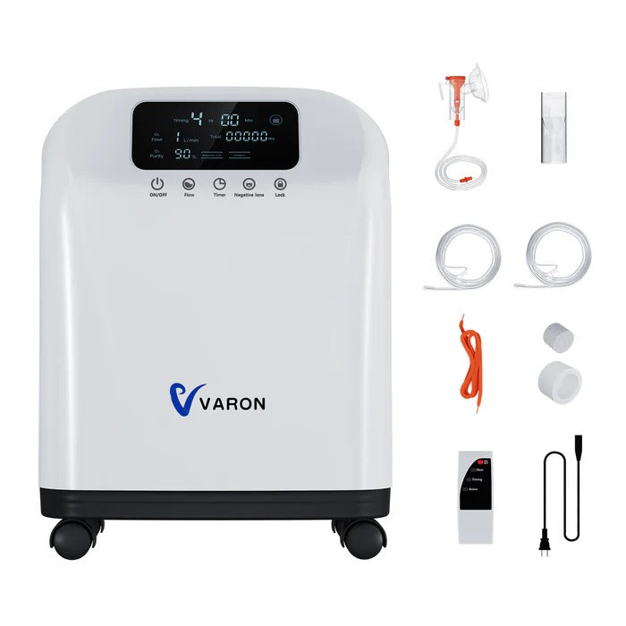 (Előértékesítés) VARON VH-4 Otthoni oxigen koncentrator | 1-9L / perc kényelmes terápia, CE-jóváhagyás