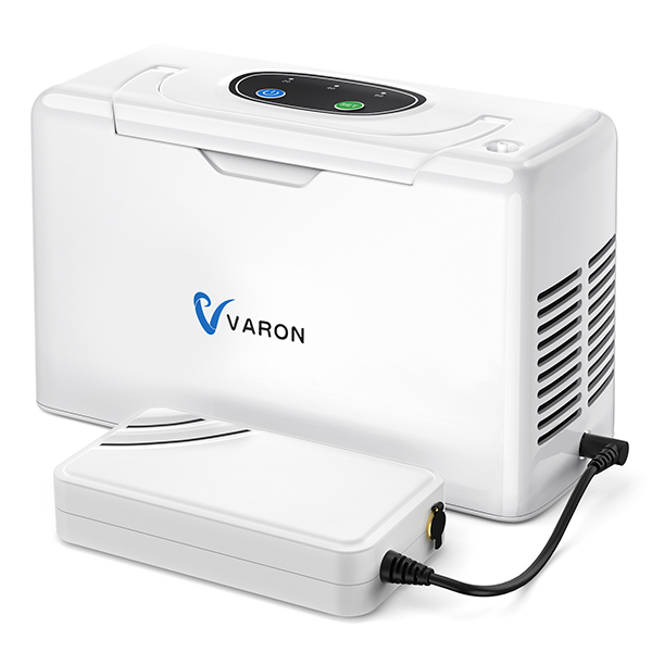 VARON VL-2 Light 3L / perc folyamatos hordozható oxigén-koncentrátor, CE-jóváhagyás